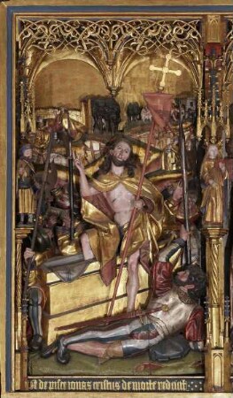 Szenen nach dem Tod Christi: von der Auferstehung bis zum Jüngsten Gericht — Auferstehung Chrisiti