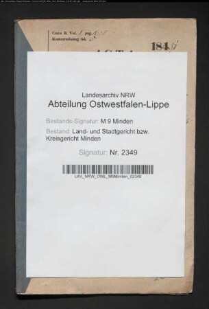 Sonstige: Wolff, Wilhelm Ludwig: