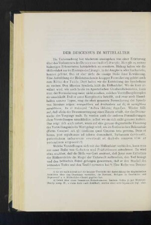 Der Descensus im Mittelalter