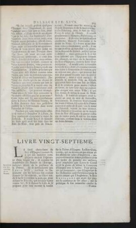 Livre Vingt-Septieme