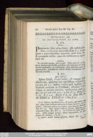 Articulus III. De Iustificatione Ex Fide.