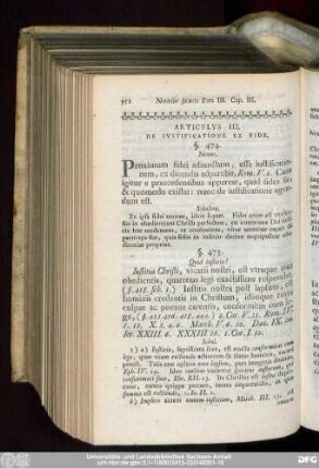 Articulus III. De Iustificatione Ex Fide.