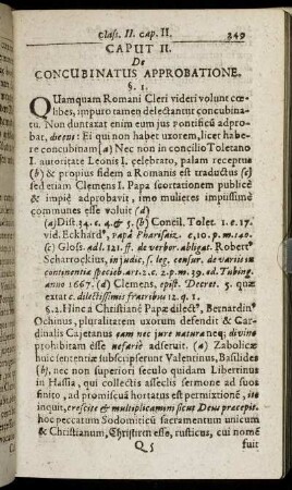Caput II. De Concubinatus Approbatione
