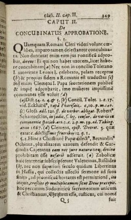 Caput II. De Concubinatus Approbatione