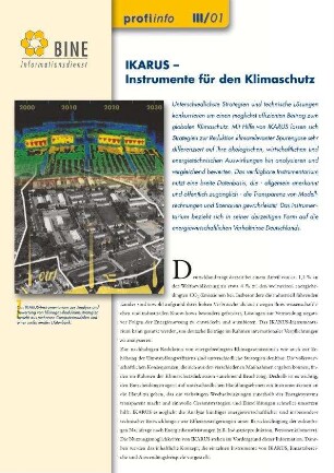 IKARUS - Instrumente für den Klimaschutz.