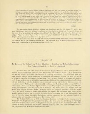 Kapitel 18. DIe Vertretung der Réfugiés im Berliner Magistrat. - Ancillon zum Polizei-Direktor ernannt. - Das Naturalisations-Edikt. - Der Tod Friedrichs I.