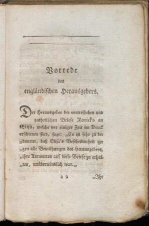 Vorrede des engländischen Herausgebers.