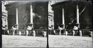 Rom. Piazza San Bernardo. Fontana dell'Acqua Felice (Mosesbrunnen)