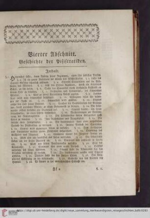 Vierter Abschnitt. Geschichte des Pisistratiden