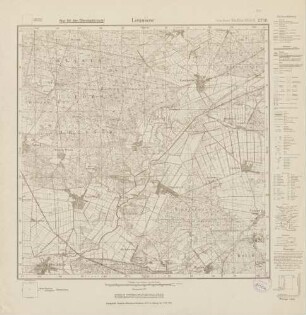 2733 Leussow, Meßtischblatt (4cm - Karte)