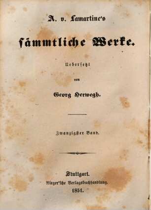 A. von Lamartine's sämmtliche Werke, 20. Geschichte der Girondisten ; 6