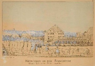 Neumühlen an der Schwentine Ohnweit Kiel, von der Bleiche anzusehen.