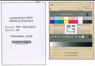 Entnazifizierung Jacob Verstraeten , geb. 18.01.1902 (Chemotechniker)