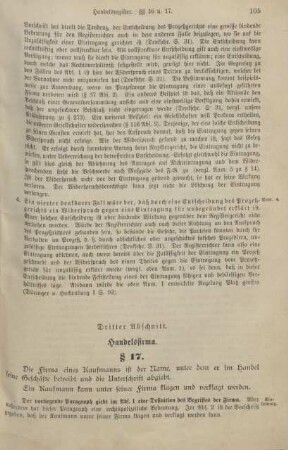 Dritter Abschnitt. Handelsfirma