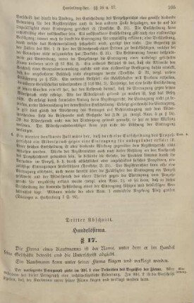 Dritter Abschnitt. Handelsfirma