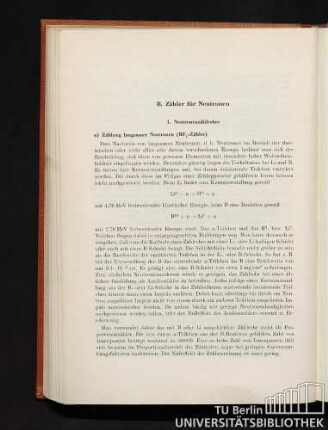 B. Zähler für Neutronen