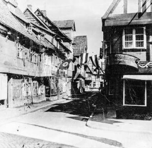 Geschäftsviertel : Blick in eine Geschäftsstraße in Celle