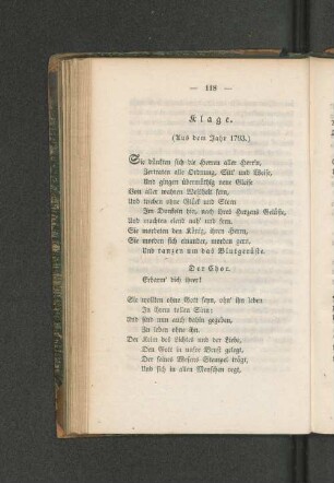 Gedicht: Klage.
