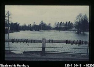 Oberalster Schleuse Wohldorf, Hochwasser 1956
