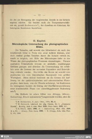 II. Kapitel, Mikroskopische Untersuchung des photographischen Bildes