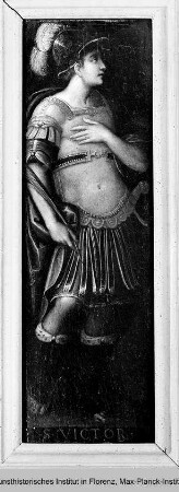 Zwei Tafeln mit Heiligen von einem Altar(?) : Heiliger Viktor