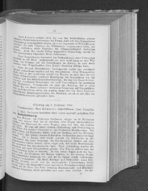 Sitzung am 9. Februar 1904.