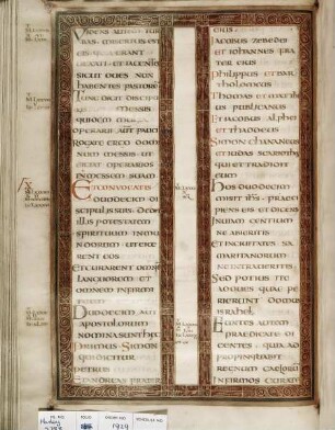 Evangeliar — Textseite, Folio 28verso