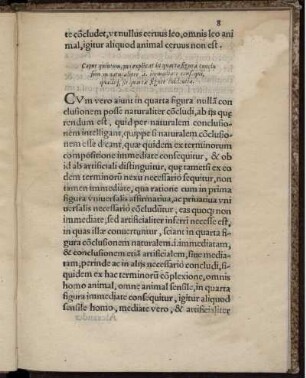 Caput quintum, quo explicat in quarta figura conclusionem naturaliter [...]