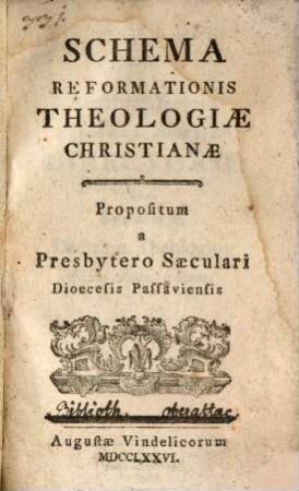 Schema reformationis theologiae christianae