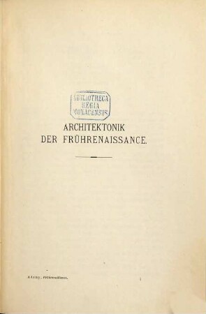 Architektonik auf historischer und ästhetischer Grundlage, 3