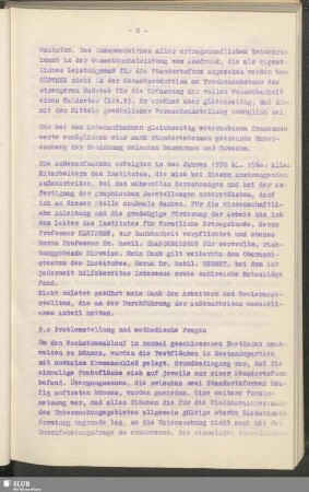 2.0 Problemstellung und methodische Fragen
