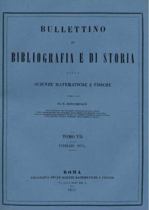 Tomo VII. Febbraio 1874.