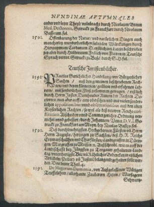 Teutsche Juristenbücher.
