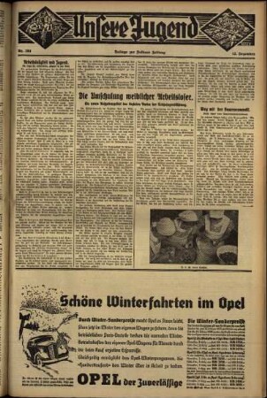 Zweite Ausgabe vom Mittwoch, den 12. Dezember 1934.