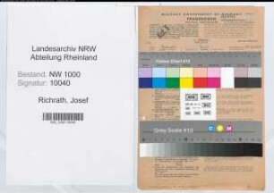 Entnazifizierung Josef Richrath, geb. 03.03.1911 (Zeichner)