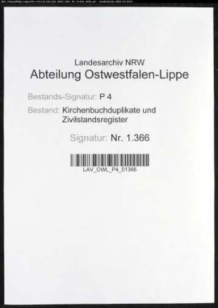Kirchenbuchduplikate der evangelisch-reformierten Gemeinde (GHT 1821-1823). (Gemeinde: Deilinghofen, evangelische Gemeinde)