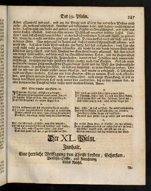 247-257, Der XL. Psalm