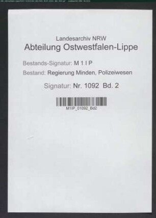 Polizeiliche Behandlung der Ausländer, Band 2