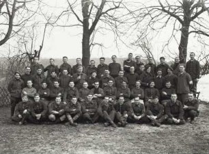 Weihnachtsfeier französischer Kriegsgefangener In der Aue