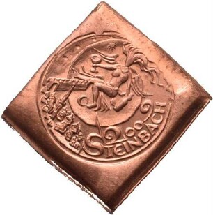 Medaille von Victor Huster auf die mittelalterlichen Winzertage in Steinbach