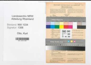 Entnazifizierung Kurt Otto , geb. 02.04.1874 (Oberfeuerwerker)