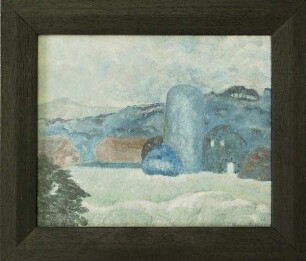 Landschaft in Blau