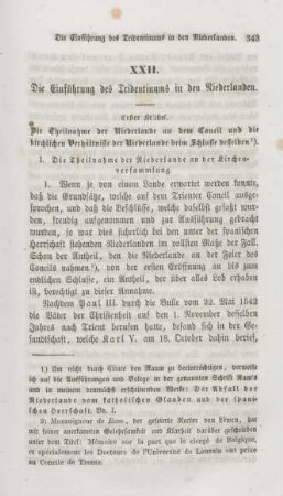 343-358 Die Einführung des Tridentinums in den Niederlanden : erster Artikel