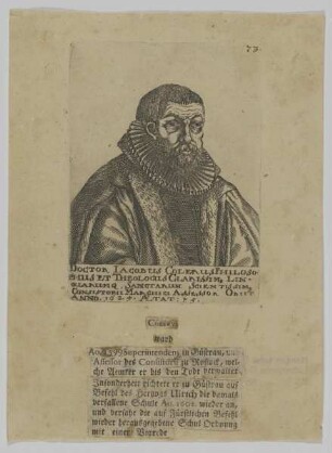 Bildnis des Iacobus Colerus