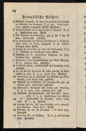 24-28, Französische Bücher