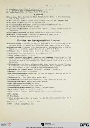 Plastiken und kunstgewerbliche Arbeiten (Nr. 242-289)