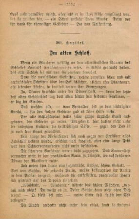 281. Kapitel. Im alten Schloß