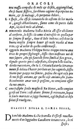 Oracoli Della S. Daria Bezzi.