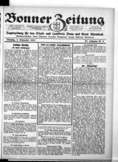 Bonner Zeitung. 1895-1933