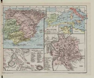 Hispania. Rom und Carthago. Capitolinus und Fora seit Domitianus